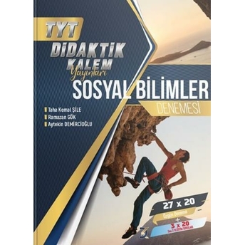 Didaktik Kalem Yayınları Tyt Sosyal Bilimler 27 X 20 Denemesi Taha Kemal Şile