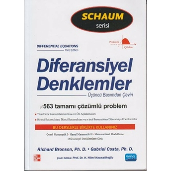 Diferansiyel Denklemler/Schaum's Outlines Richard Bronson