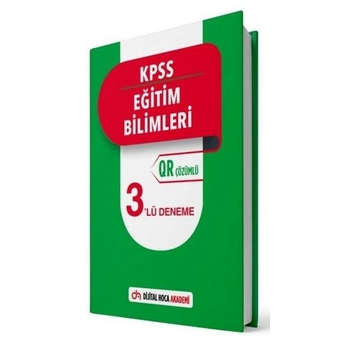 Dijital Hoca 2021 Kpss Eğitim Bilimleri 3 Deneme Or Çözümlü Komisyon