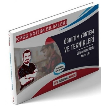 Dijital Hoca 2021 Kpss Eğitim Bilimleri Öğretim Yöntem Ve Teknikleri Video Ders Notu Metin Şar