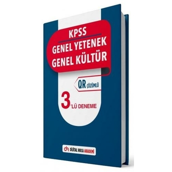 Dijital Hoca 2021 Kpss Genel Yetenek Genel Kültür 3 Deneme Or Çözümlü Komisyon