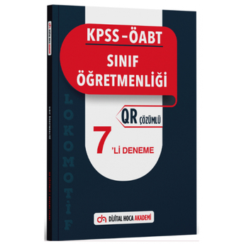 Dijital Hoca Akademi Öabt Sınıf Öğretmenliği Lokomotif 7 Deneme Qr Çözümlü Komisyon