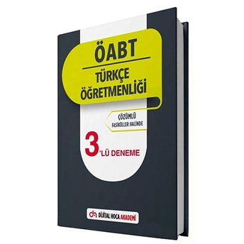 Dijital Hoca Akademi Öabt Türkçe Öğretmenliği 3 Deneme Çözümlü Komisyon