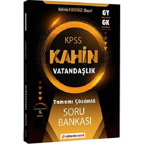 Dijital Hoca Kpss Genel Kültür Kahin Vatandaşlık Tamamı Çözümlü Soru Bankası Komisyon