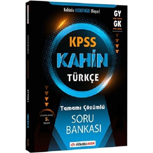 Dijital Hoca Kpss Genel Yetenek Kahin Türkçe Tamamı Çözümlü Soru Bankası Komisyon