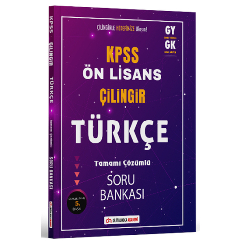 Dijital Hoca Kpss Ön Lisans Türkçe Çilingir Soru Bankası Çözümlü Komisyon