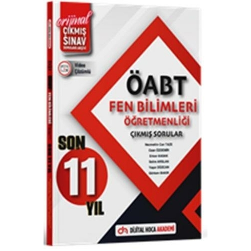 Dijital Hoca Öabt Fen Bilimleri Öğretmenliği Son 11 Yıl Çıkmış Sorular Video Çözümlü Komisyon