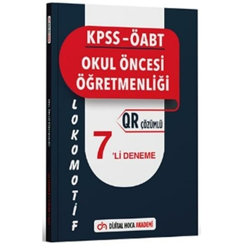 Dijital Hoca Öabt Okul Öncesi Öğretmenliği Lokomotif Serisi Qr Çözümlü 7 Li Deneme Komisyon