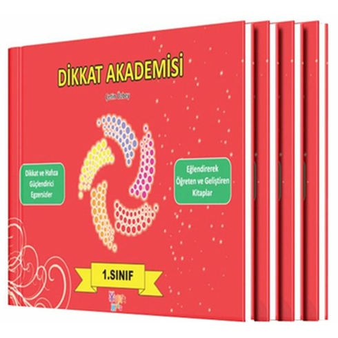 Dikkat Akademisi 1. Sınıf Seti (4 Kitap) Çetin Özbey