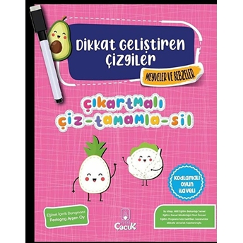 Dikkat Geliştiren Çizgiler – Meyveler Ve Sebzeler