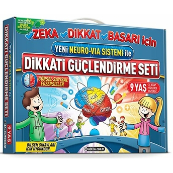 Dikkati Güçlendirme Seti 3. Sınıf 9 Yaş (3 Kitap Karton Kutu Set) Doç. Dr. Osman Abalı