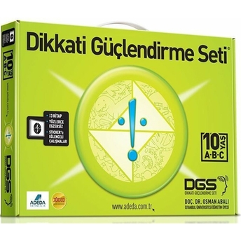 Dikkati Güçlendirme Seti 4. Sınıf 10 Yaş (3 Kitap Karton Kutu Set) Osman Abalı