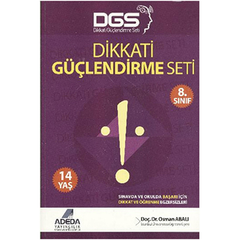 Dikkati Güçlendirme Seti 8. Sınıf 14 Yaş (1 Kitap) Osman Abalı