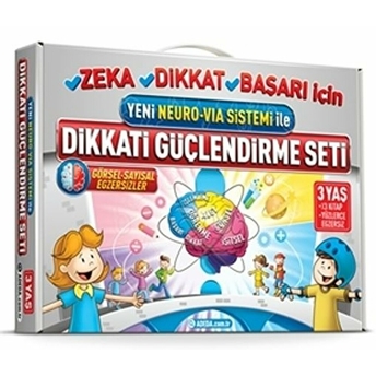 Dikkati Güçlendirme Seti Ana Sınıfı 3 Yaş (3 Kitap Karton Kutu Set) Osman Abalı