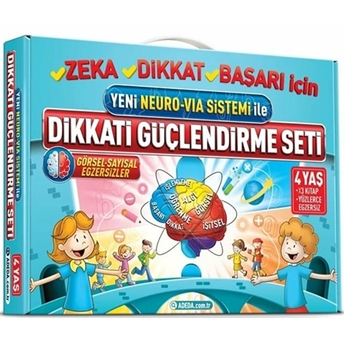 Dikkati Güçlendirme Seti - Anasınıfı - 4 Yaş Neuro Via Osman Abalı