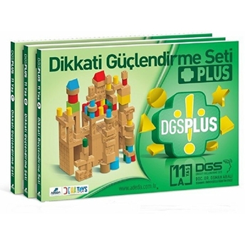 Dikkati Güçlendirme Seti Plus 11 Yaş (3 Kitap 112 Parça Ahşap - Karton Kutu) Osman Abalı