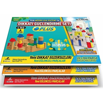 Dikkati Güçlendirme Seti Plus (3 Kitap Materyalsiz