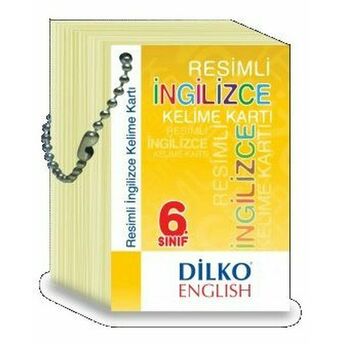 Dilko 6. Sınıf Resimli Ingilizce Kelime Kartı Kolektif