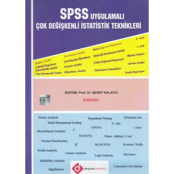 Dinamik Akademi Spss Uygulamalı Çok Değişkenli Istatistik Teknikleri Şeref Kalaycı