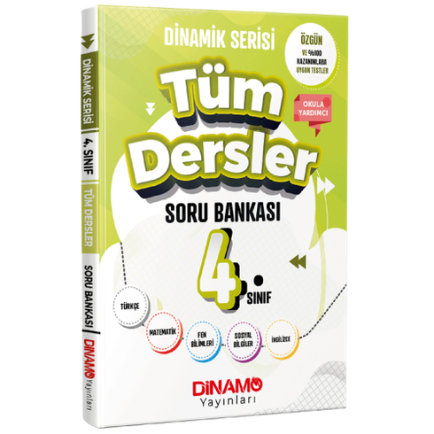 Dinamo Yayınları 4. Sınıf Tüm Dersler Dinamik Serisi Soru Bankası Ethem Bilici