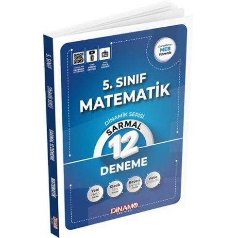 Dinamo Yayınları 5. Sınıf Matematik Sarmal 12 Li Deneme Dinamik Serisi Komisyon