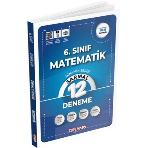 Dinamo Yayınları 6. Sınıf Matematik Sarmal 12 Li Deneme Dinamik Serisi Komisyon