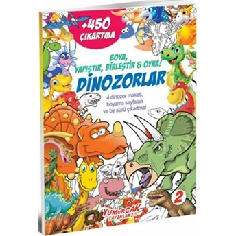 Dinozorlar 450 Çıkartma Kitabı - 2 Kolektif