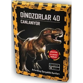 Dinozorlar 4D Canlanıyor - Artırılmış Gerçeklik Kartları Kolektif