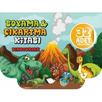 Dinozorlar Boyama Ve Çıkartma Kitabı Sunguralp Şolpan