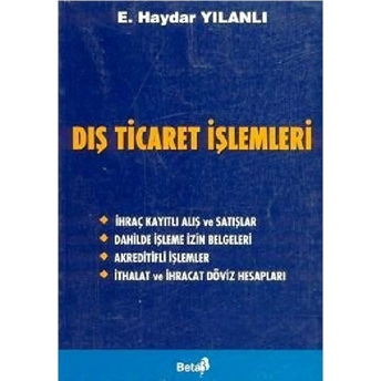 Dış Ticaret Işlemleri E. Haydar Yılanlı