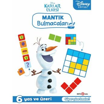 Disney Eğitsel Karlar Ülkesi Çıkartmalı Mantık Bulmacaları Gökçe Demir