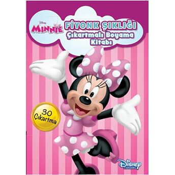 Disney Minnie Fiyonk Şıklığı Çıkartmalı Boyama Kitabı Kolektif