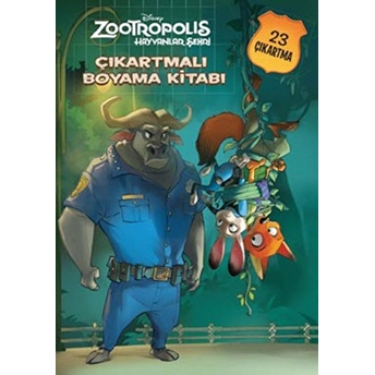 Disney Zootropolis Hayvanlar Çıkartmalı Boyama Kitabı Kolektif