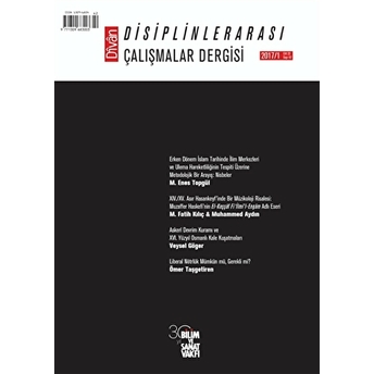 Divan : Disiplinlerarası Çalışmalar Dergisi 2017/1 Sayı: 42 Cilt: 22 Kolektif