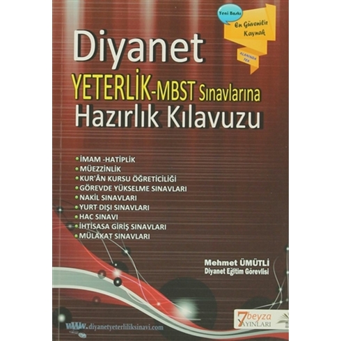 Diyanet Yeterlik - Mbst Sınavlarına Hazırlık Kılavuzu Mehmet Ümitli