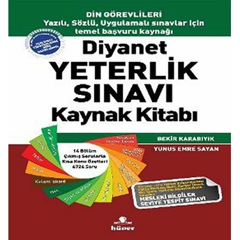 Diyanet Yeterlik Sınavı Kaynak Kitabı Bekir Karabıyık