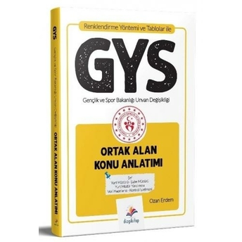 Dizgi Kitap 2021 Gys Gençlik Ve Spor Bakanlığı Orak Alan Konu Anlatımı Ozan Erdem