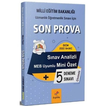 Dizgi Kitap 2022 Meb Ökbs Uzman Öğretmen Son Prova Mini Özet Notlar 5 Deneme Komisyon