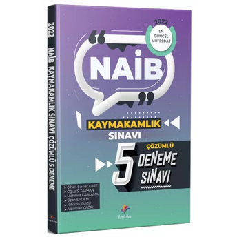 Dizgi Kitap 2022 Naib Kaymakamlık 5 Deneme Çözümlü Oğuz S. Tarhan