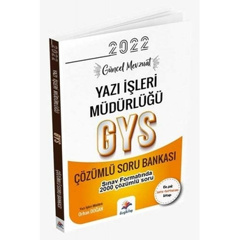 Dizgi Kitap 2022 Yazı Işleri Müdürlüğü 2000 Çözümlü Soru Bankası Orhan Doğan