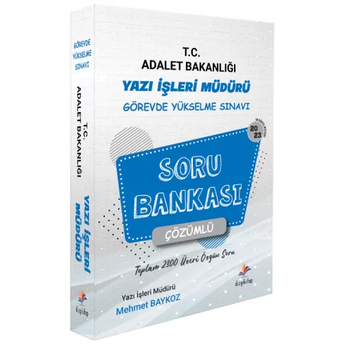 Dizgi Kitap 2023 Gys Adalet Bakanlığı Yazı Işleri Müdürlüğü Soru Bankası Çözümlü Görevde Yükselme Mehmet Baykoz