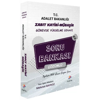 Dizgi Kitap 2023 Gys Adalet Bakanlığı Zabit Katibi, Mübaşir Soru Bankası Çözümlü Görevde Yükselme Mehmet Baykoz