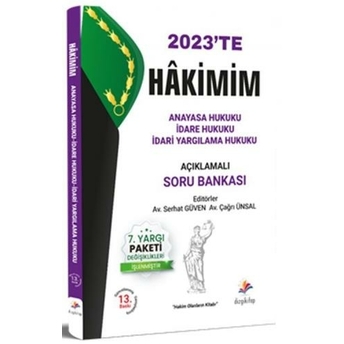 Dizgi Kitap 2023 Hakimim Anayasa Idare Hukuku Idare Yargılama Hukuku Açıklamalı Soru Bankası Serhat Güven