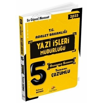 Dizgi Kitap 2023 T.c Adalet Bakanlığı Yazı Işleri Müdürlüğü 5 Deneme Mehmet Baykoz