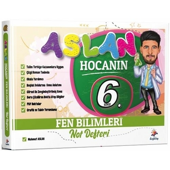 Dizgi Kitap 6. Sınıf Fen Bilimleri Aslan Hocanın Not Defteri Mahmut Aslan