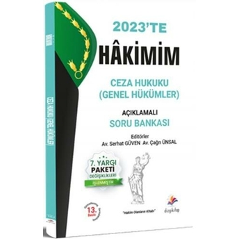 Dizgi Kitap Hakimim Ceza Hukuku Genel Hükümler Açıklamalı Soru Bankası Serhat Güven