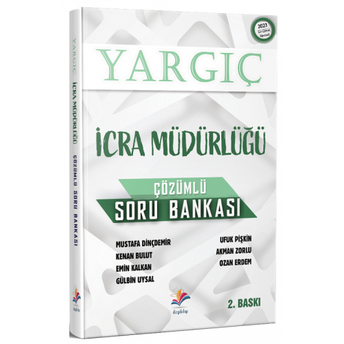 Dizgi Kitap Icra Müdürlüğü Yargıç Soru Bankası Çözümlü Mustafa Dinçdemir