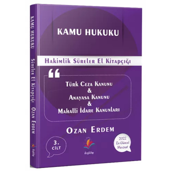 Dizgi Kitap Kamu Hukuku Süreler Kitabı Ozan Erdem