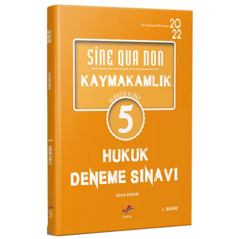 Dizgi Kitap Kaymakamlık Hukuk Sine Qua Non 5 Deneme Ozan Erdem