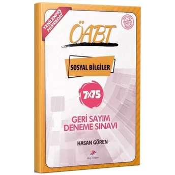 Dizgi Kitap Öabt Sosyal Bilgiler Öğretmenliği 7X75 Geri Sayım Deneme Hasan Gören